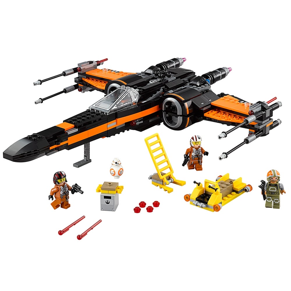 NUOVO X-Wing Poe STAR WARS no LEGO 75102 fighter con accessori e personaggi